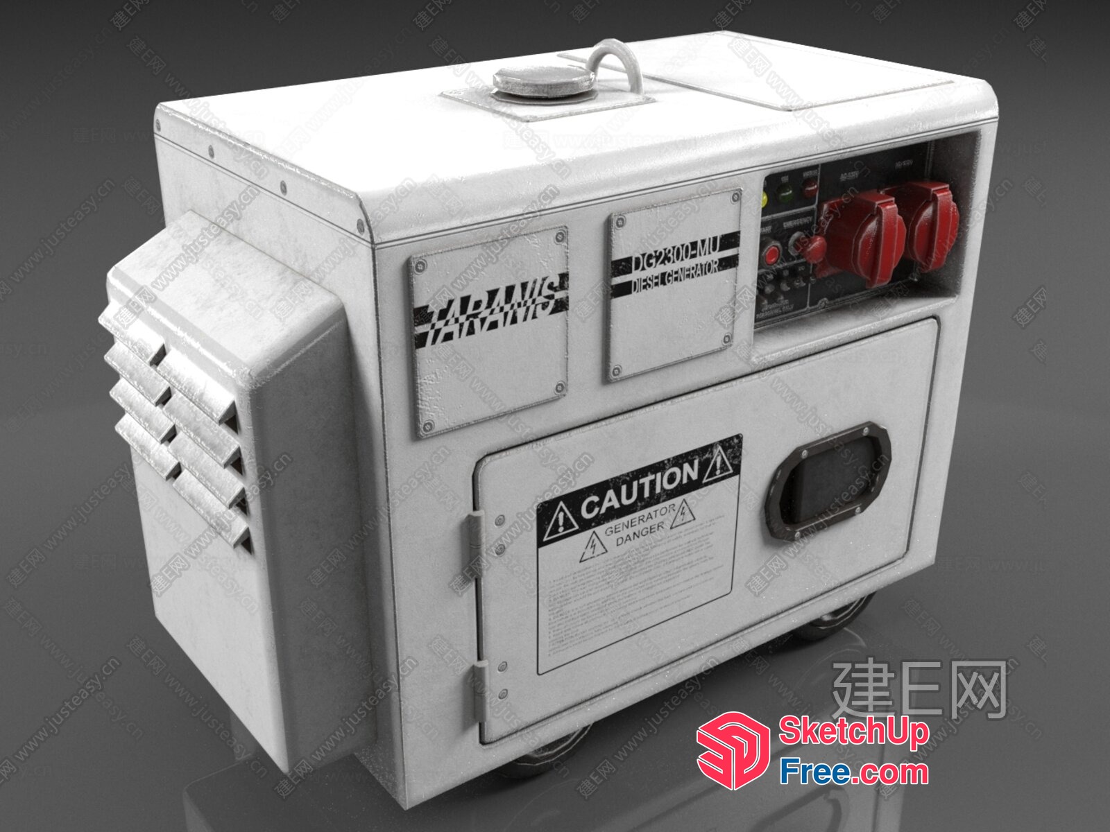 Industrial Generator Unit 3D SketchUp File
