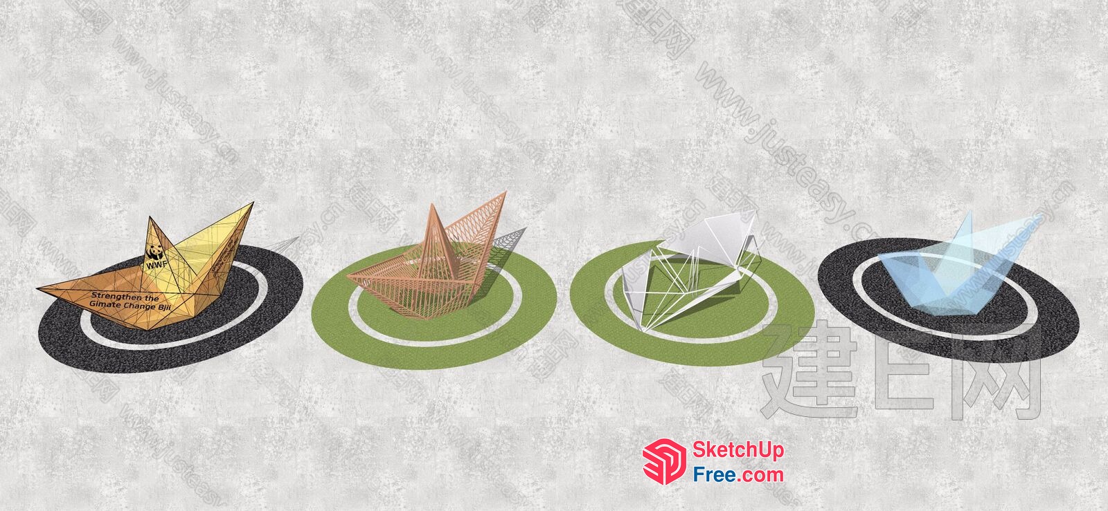 Environmental Protection Organization Logo Design 3D SketchUp File