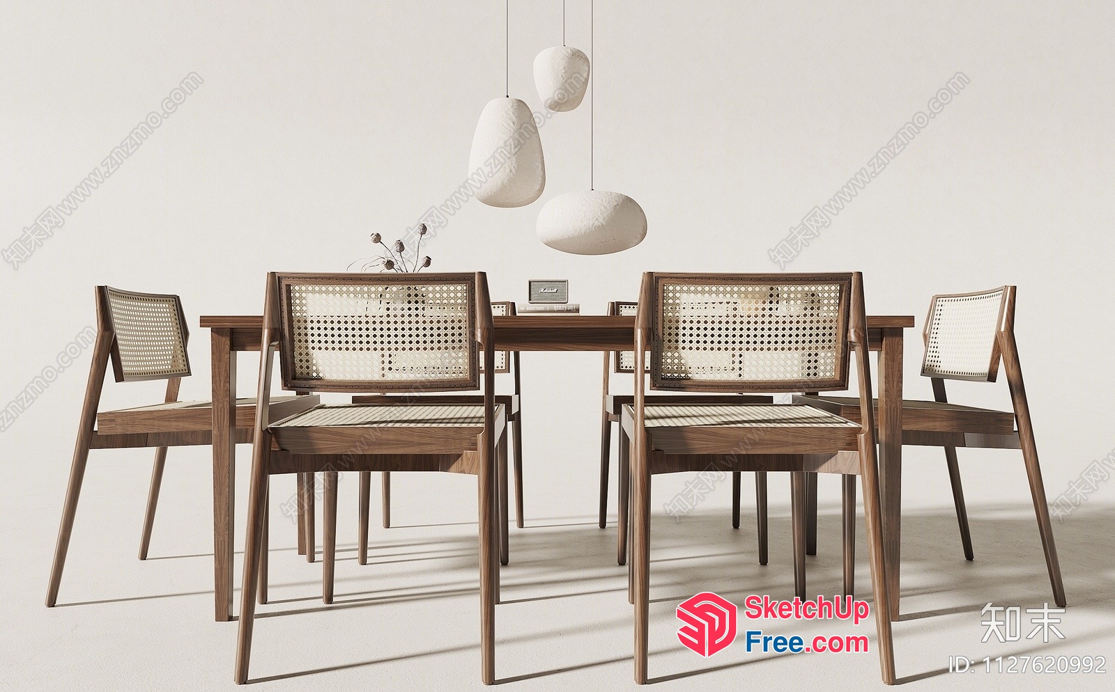 Modern Dining Room Interior With Minimalist Style 3D SketchUp File