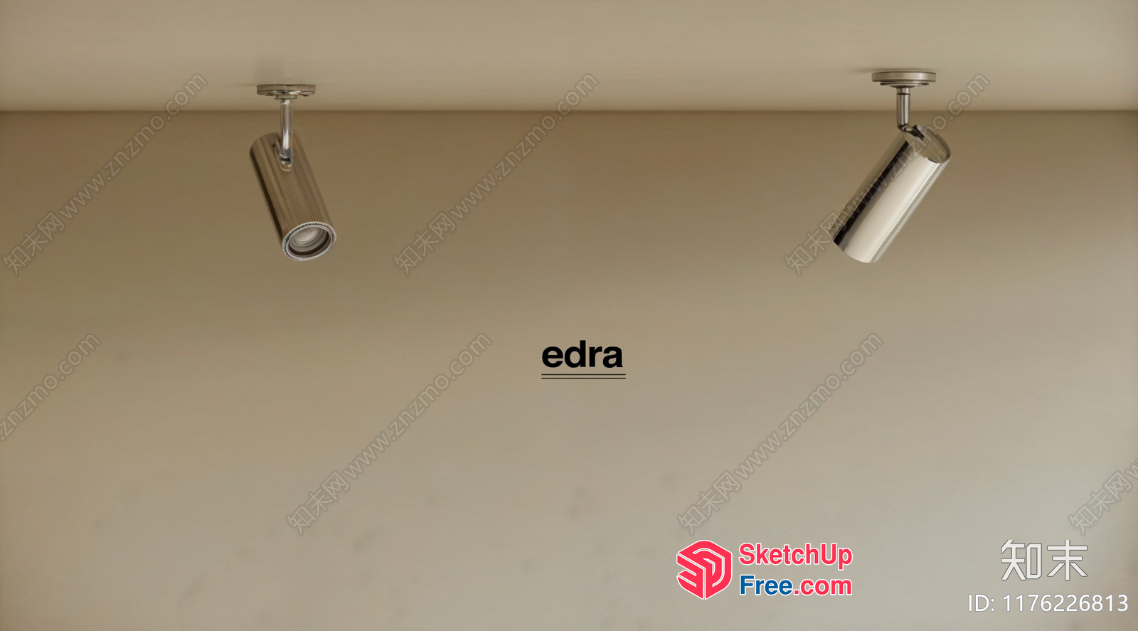 Modern Silver Light Fixtures 3D SketchUp File