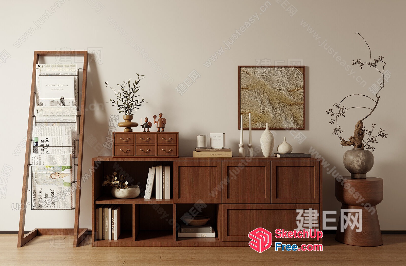 Simple Yet Elegant Modern Home Decor 3D SketchUp File