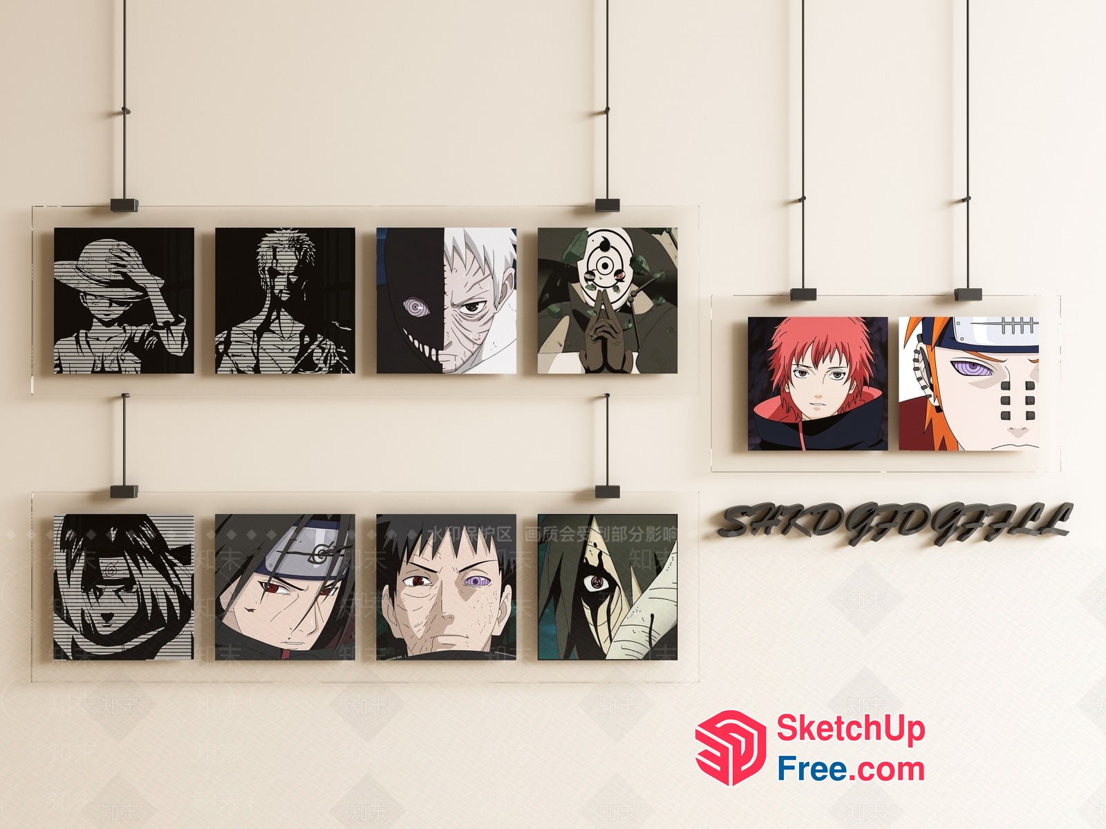 Anime Character Portraits Collection 3D SketchUp File