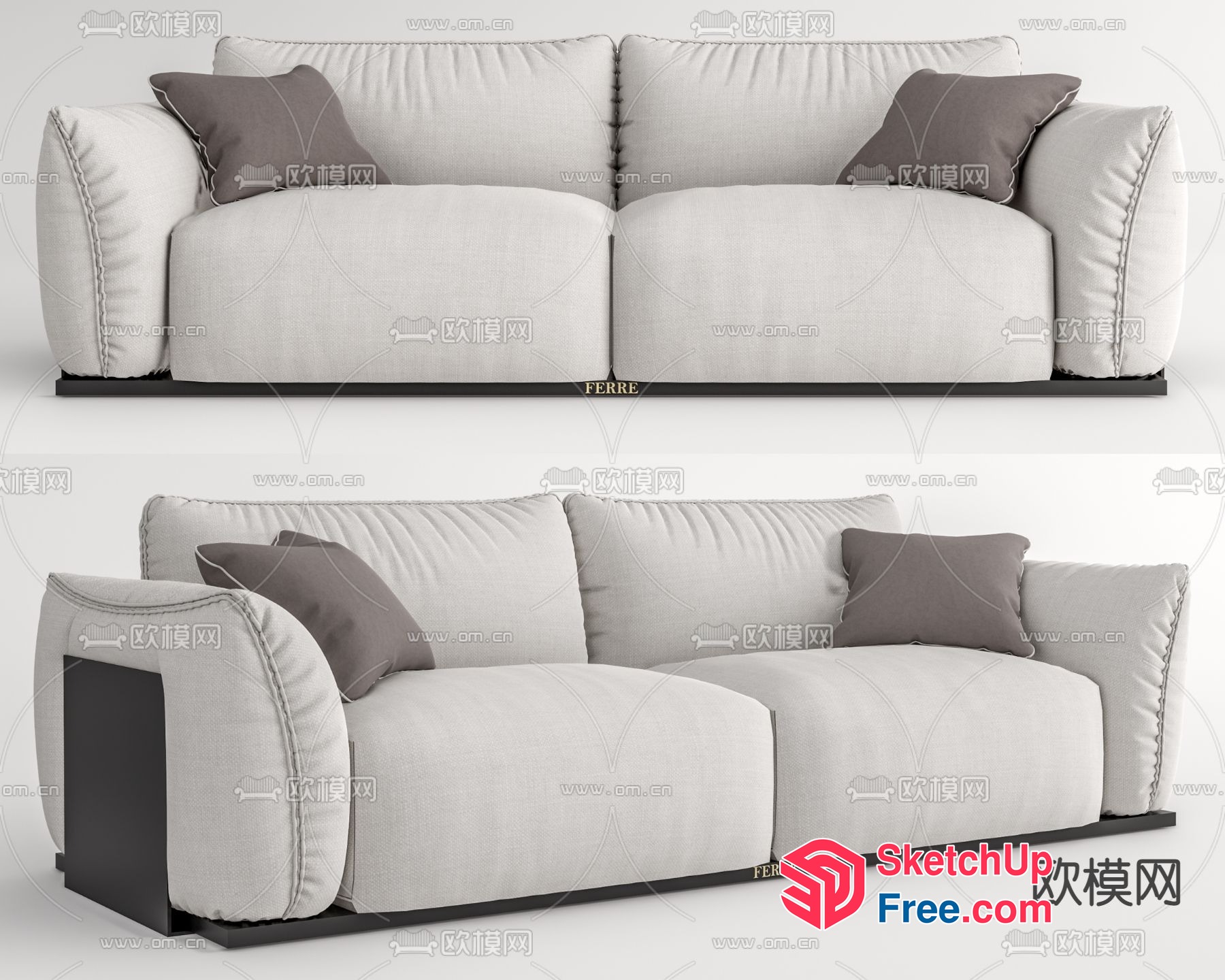 Modern Minimalist Furniture Set 3D SketchUp File