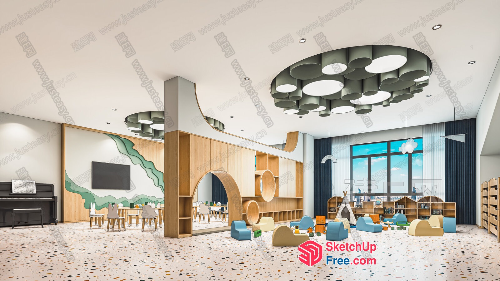 Modern And Cozy Children'S Playroom 3D SketchUp File