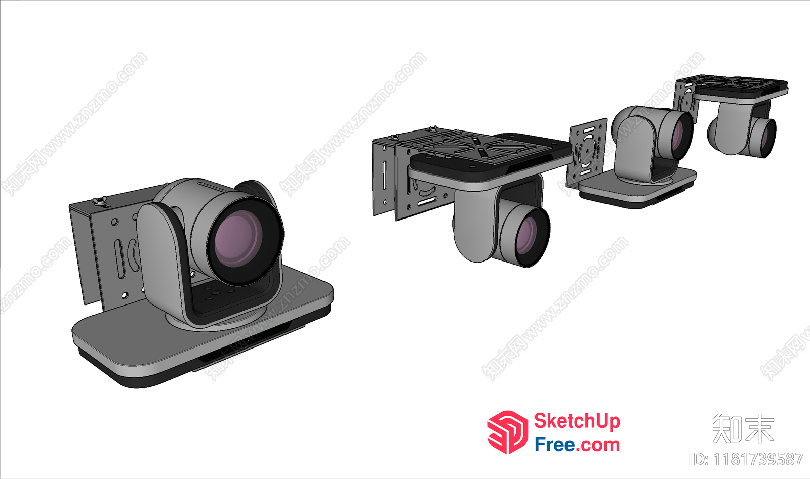Camera And Camera Mounts 3D SketchUp File