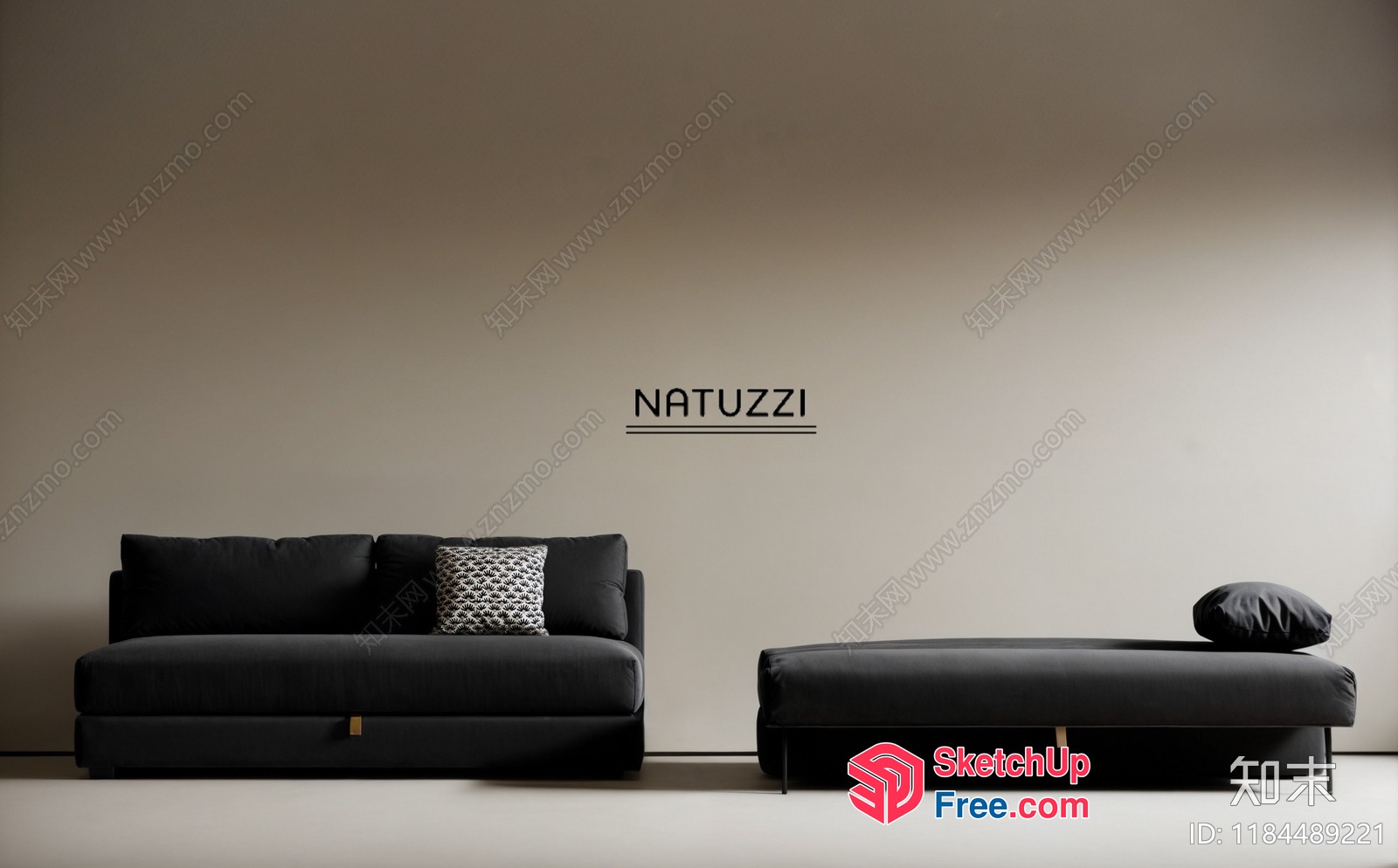 Modern Minimalist Furniture Set 3D SketchUp File
