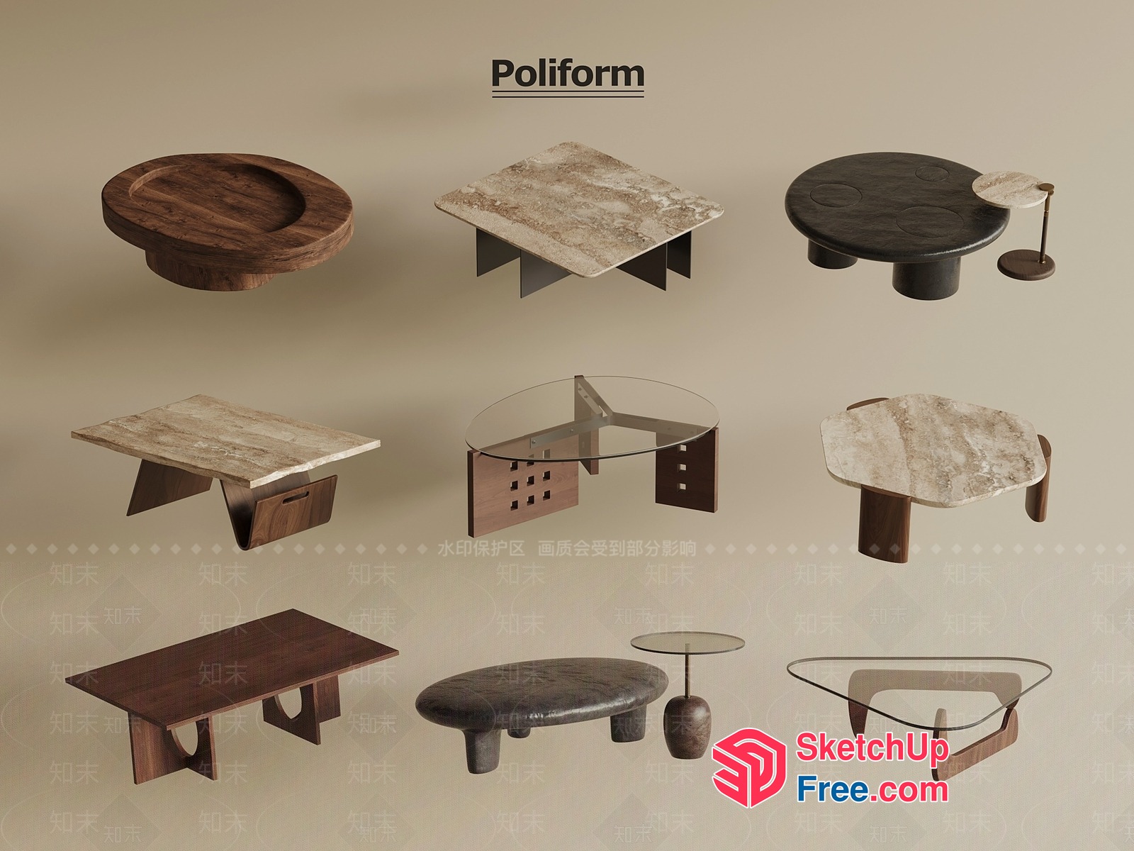 Poliform Furniture Collection 3D SketchUp File