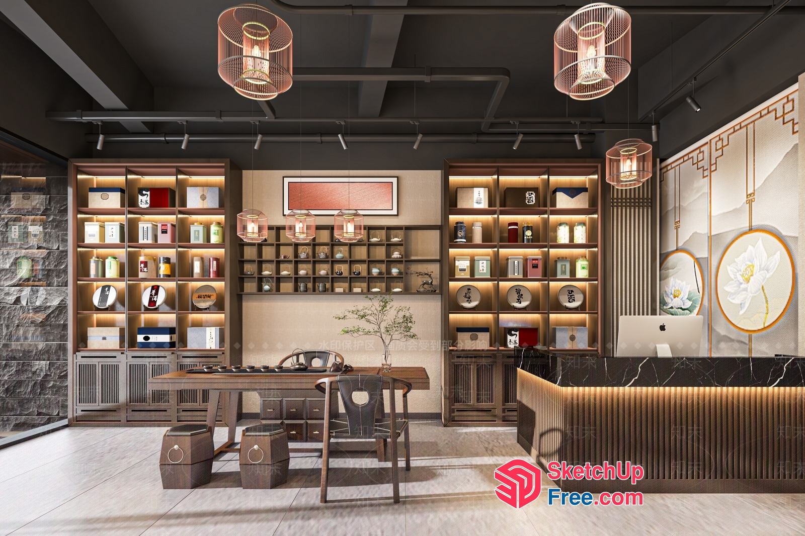 Elegant And Sophisticated Modern Office Interior 3D SketchUp File