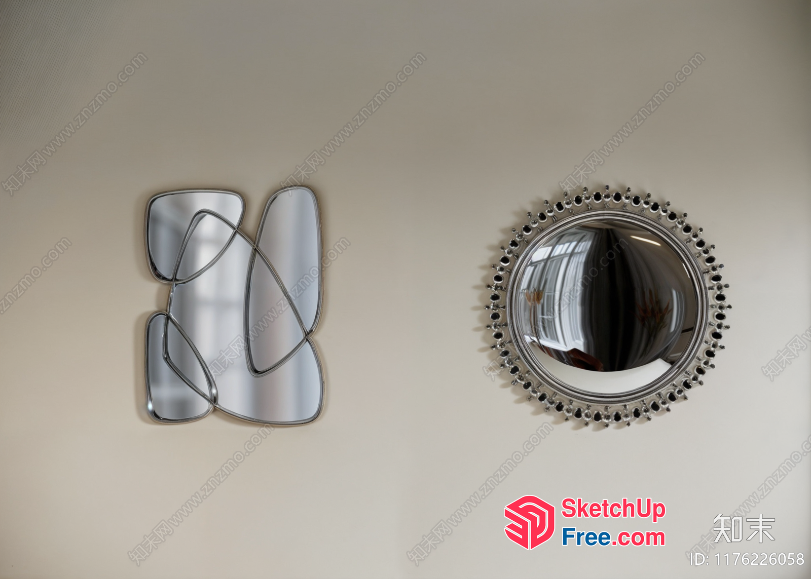 Modern Artistic Wall Decorations 3D SketchUp File