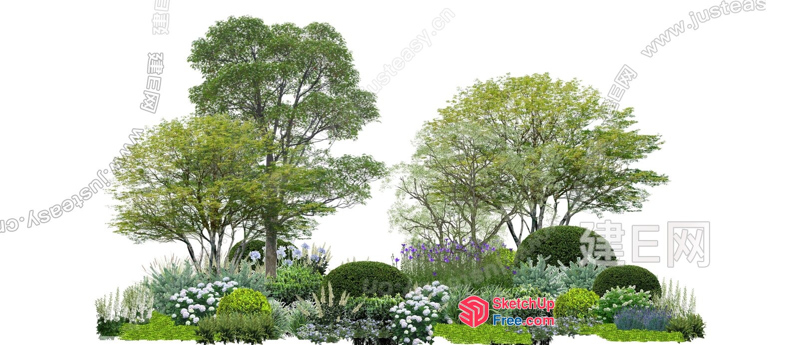 Lush Greenery And Trees 3D SketchUp File