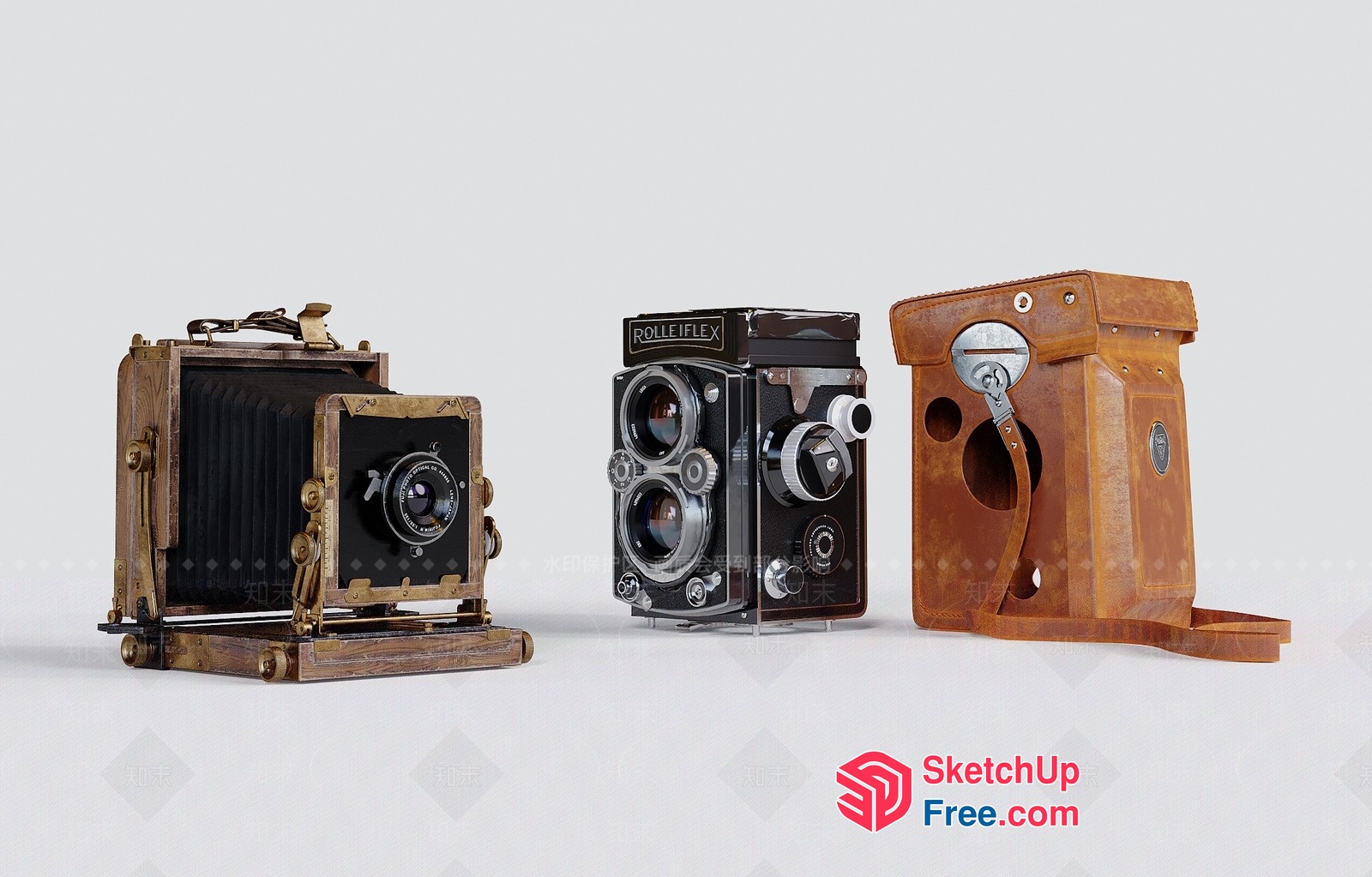 Vintage Camera Collection 3D SketchUp File