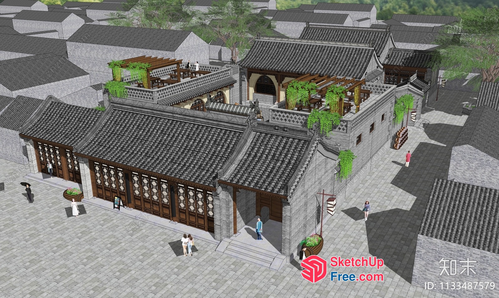 Traditional Chinese Architecture 3D SketchUp File