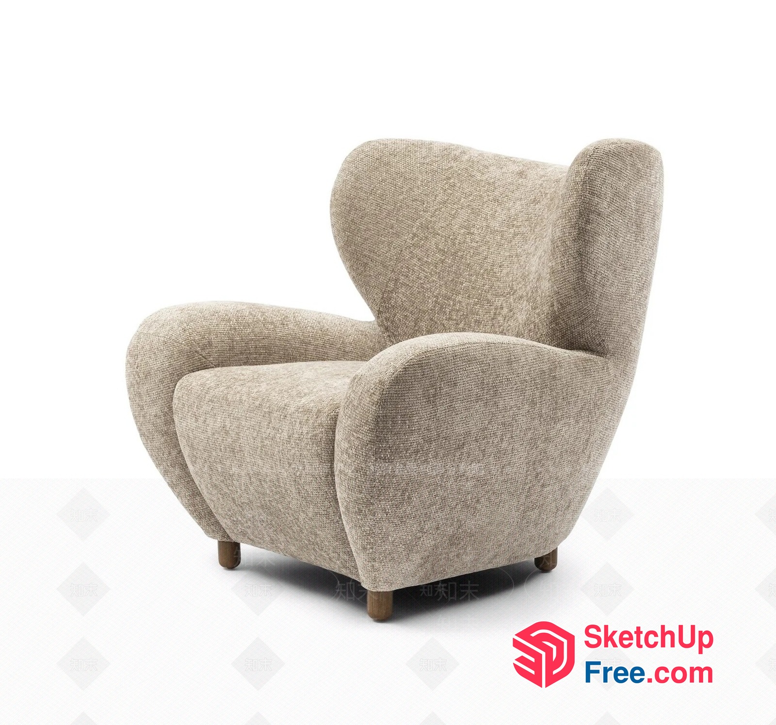 Comfortable And Stylish Armchair 3D SketchUp File