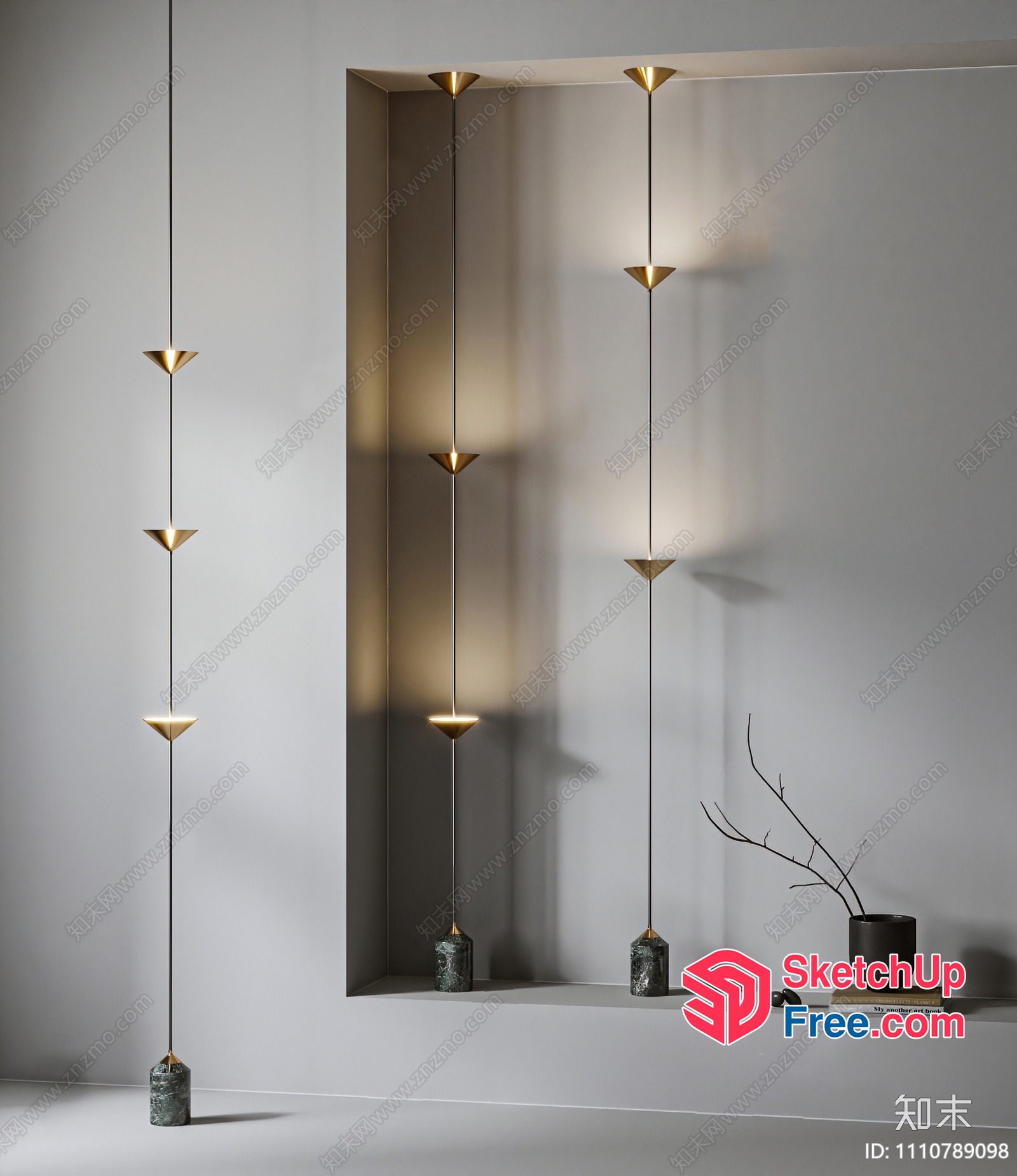 Modern Minimalist Lighting Fixtures With Sleek And Elegant Design 3D SketchUp File