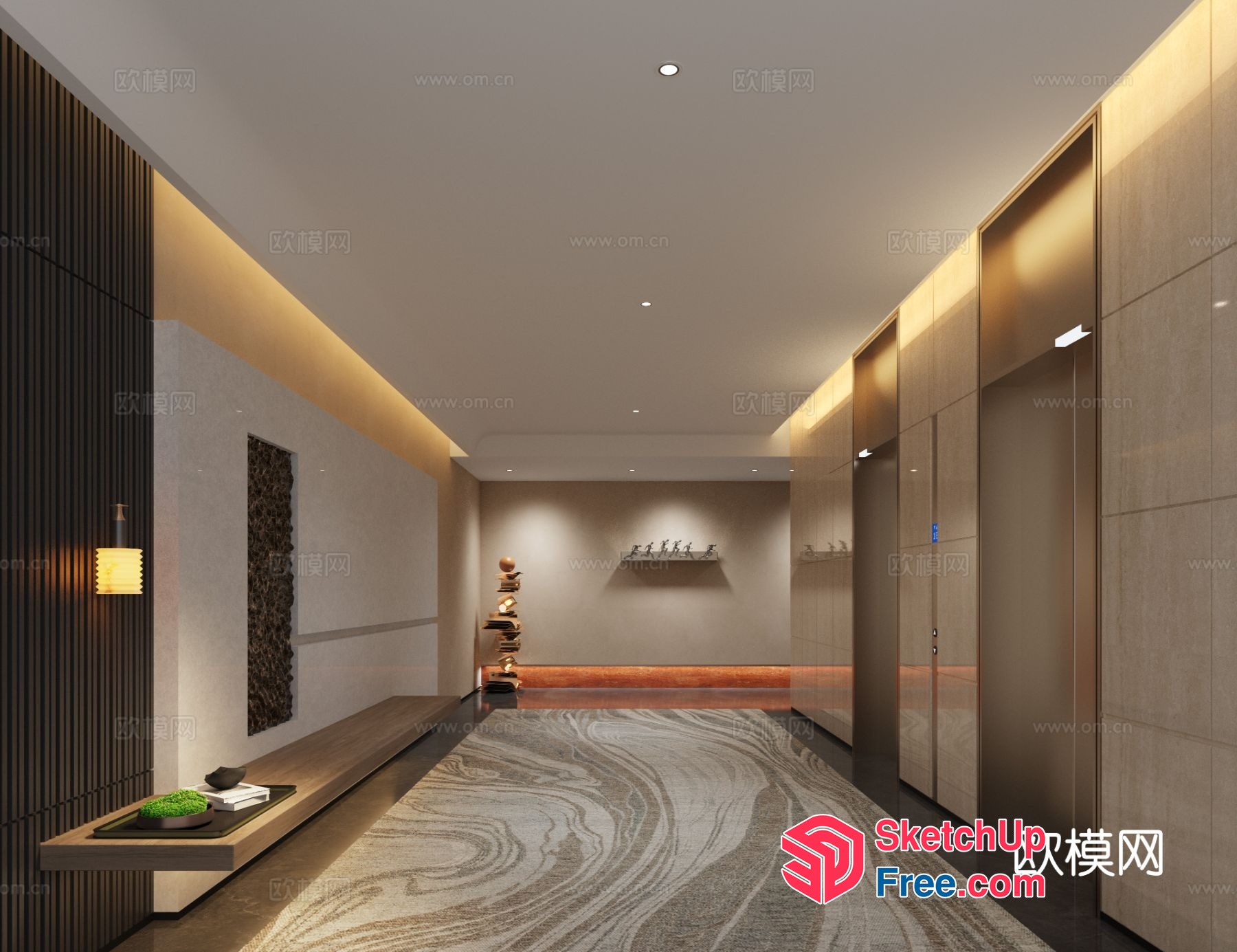 Elegant Modern Interior Design 3D SketchUp File