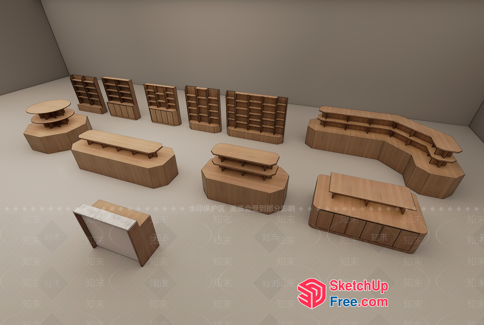 Wooden Furniture Collection 3D SketchUp File