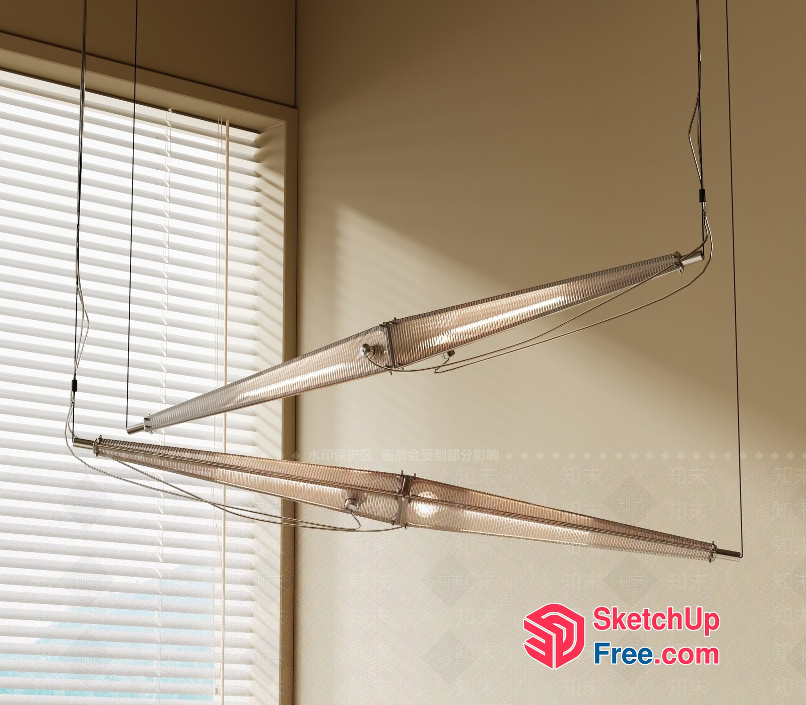 Suspended Lighting Fixtures 3D SketchUp File