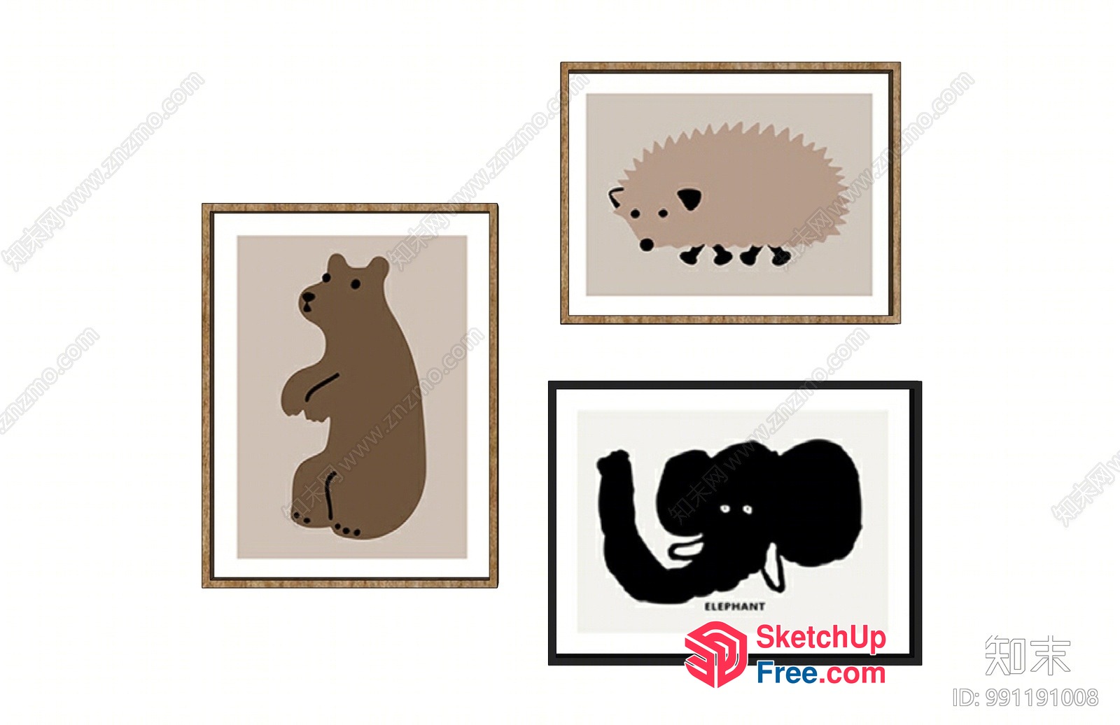 Animal Wall Decor Collection 3D SketchUp File