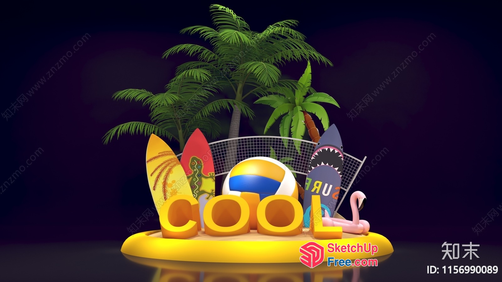 Cool Summer Fun 3D SketchUp File