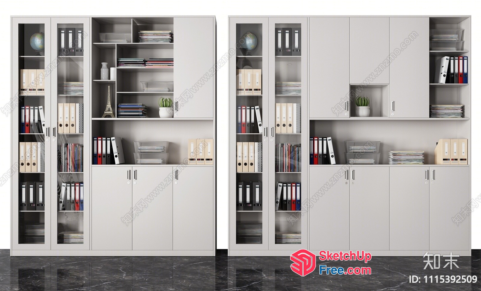 Modern Office Storage Furniture 3D SketchUp File