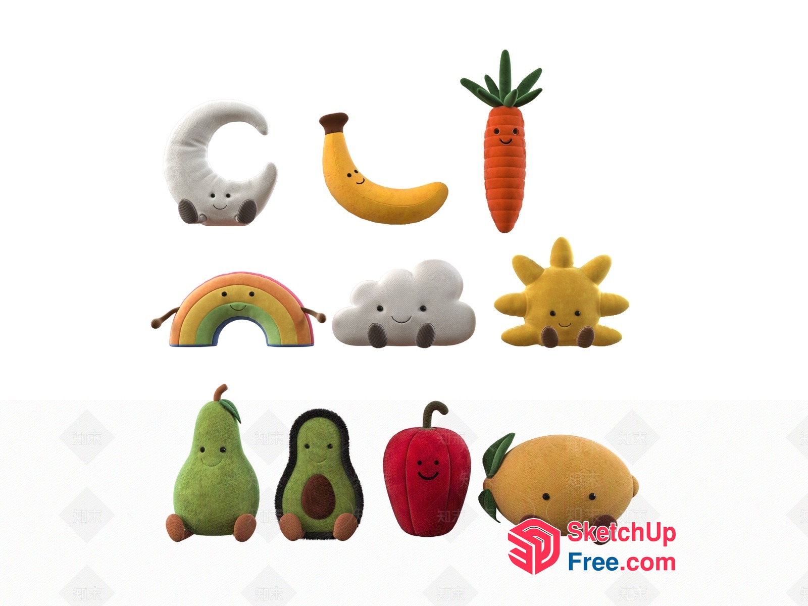 Plush Toy Collection 3D SketchUp File