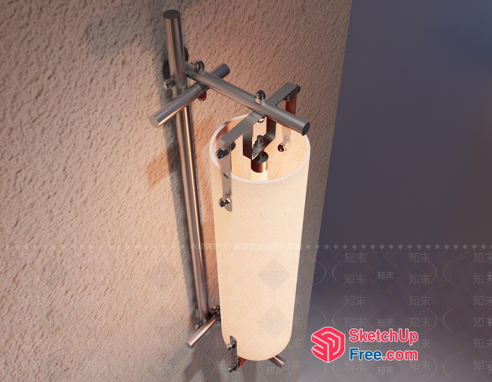 Wall-Mounted Ironing Board 3D SketchUp File