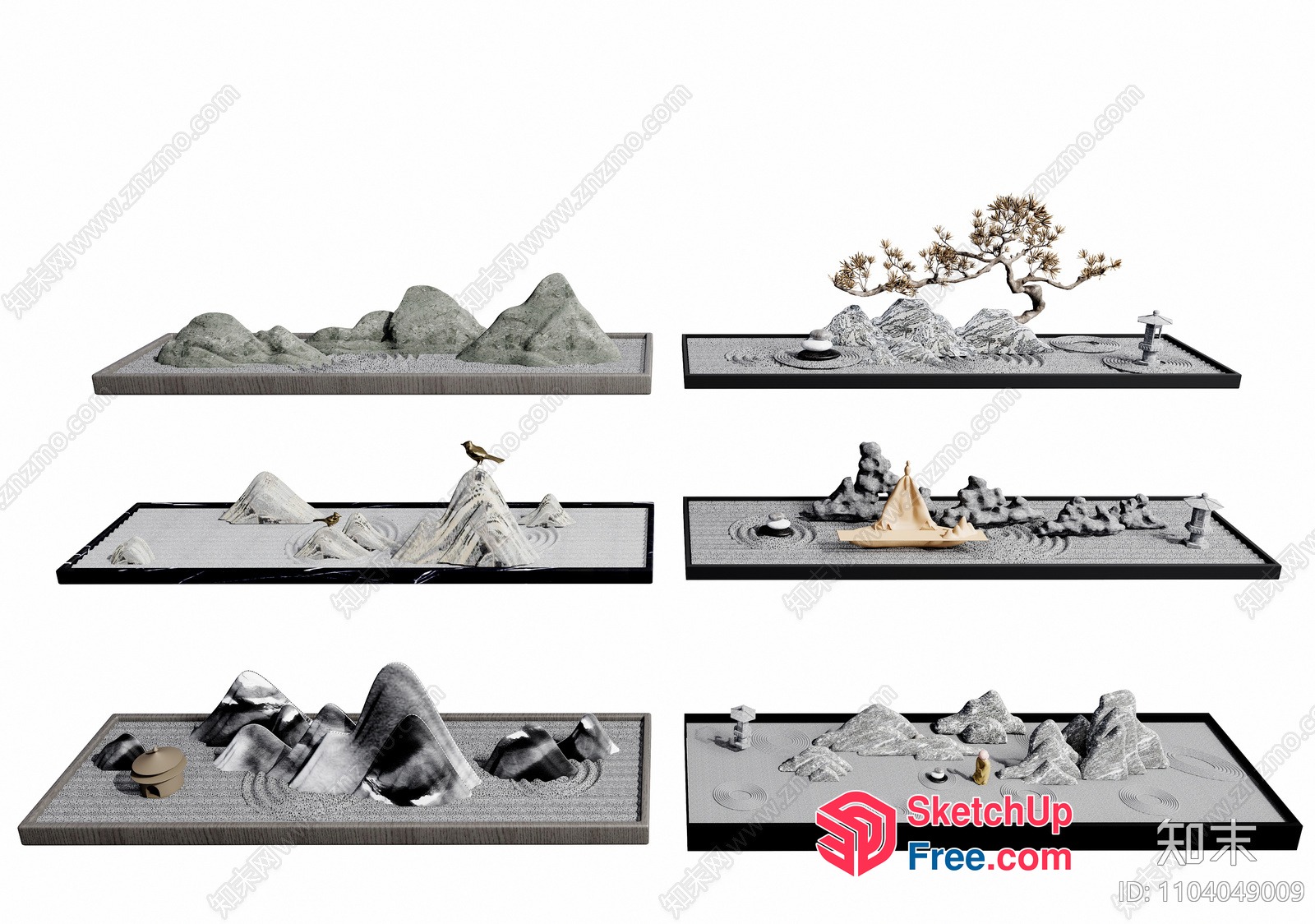 Serene Zen Garden 3D SketchUp File