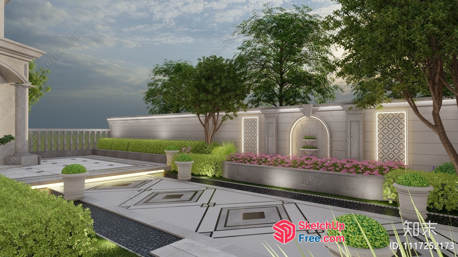 Luxurious Outdoor Oasis 3D SketchUp File