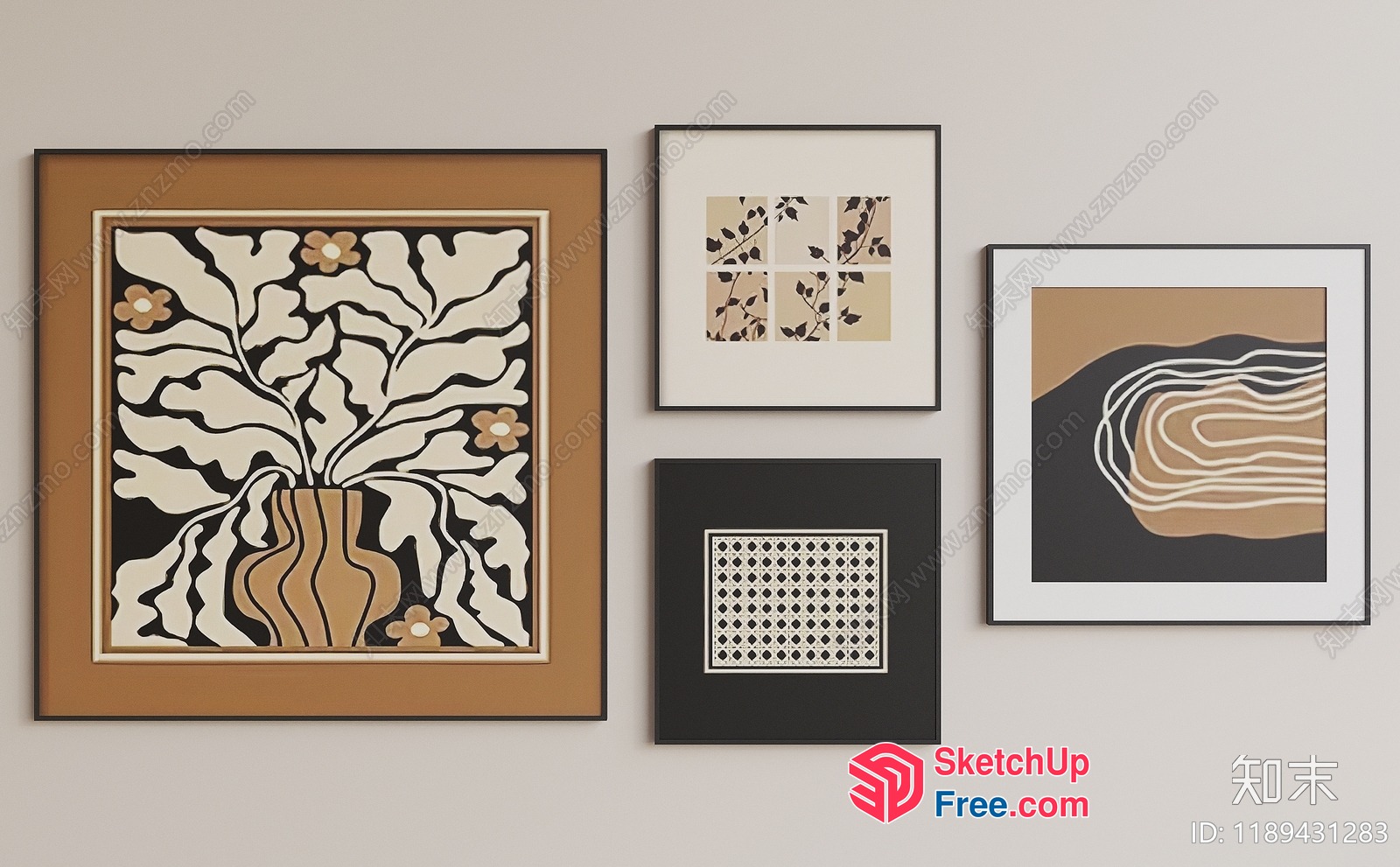 Minimalist Artwork Collection 3D SketchUp File