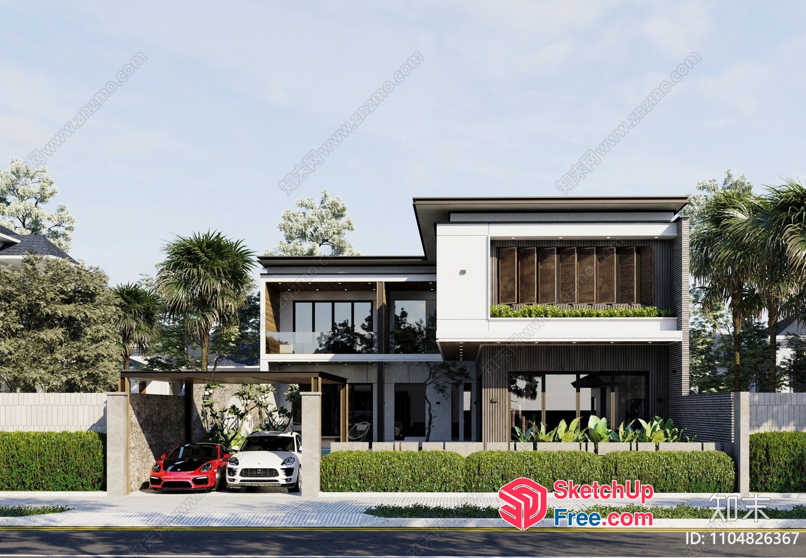 Modern Villa With Sleek Architecture And Luxurious Interior 3D SketchUp File Modern Villa With Sleek Architecture And Luxurious Interior 3D SketchUp File