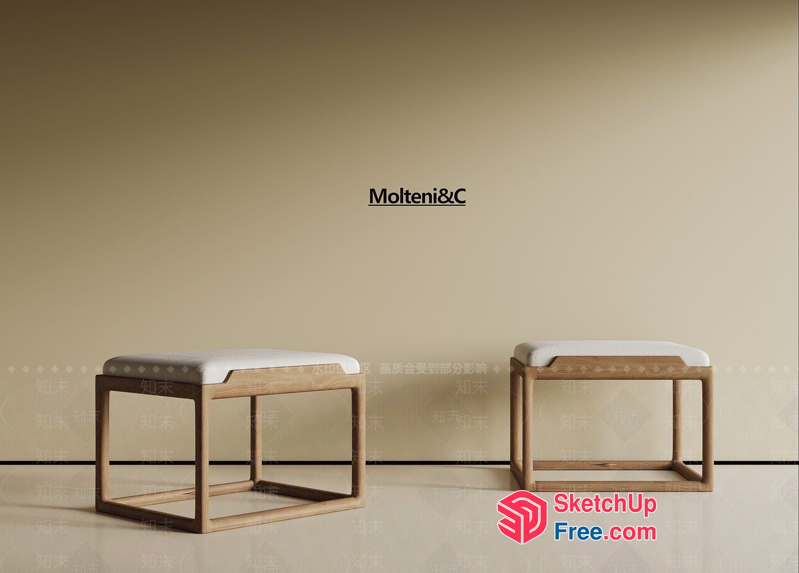 Minimalist Style Furniture Collection 3D SketchUp File