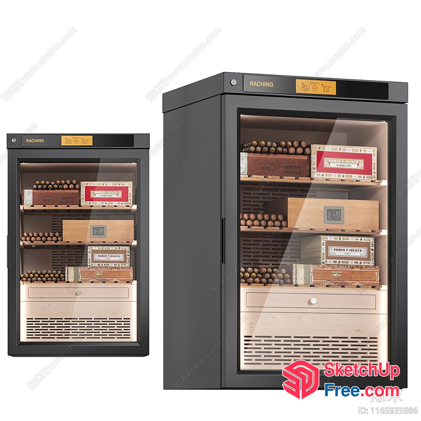 Humidified Cigar Storage Unit 3D SketchUp File