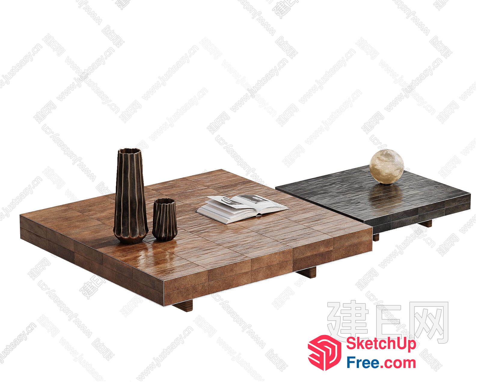 Modern Living Room Furniture Set 3D SketchUp File