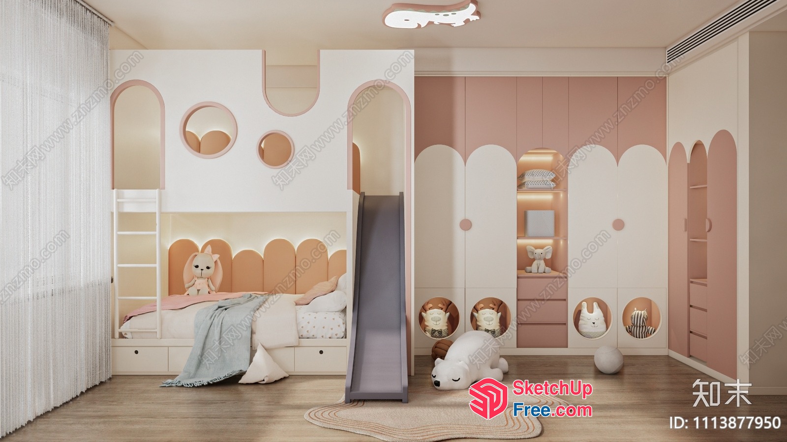 Whimsical Children'S Room With Playful Features 3D SketchUp File