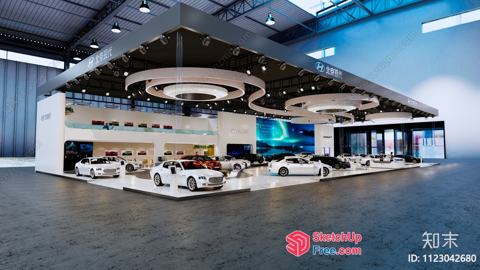 Car Display Room 3D SketchUp File