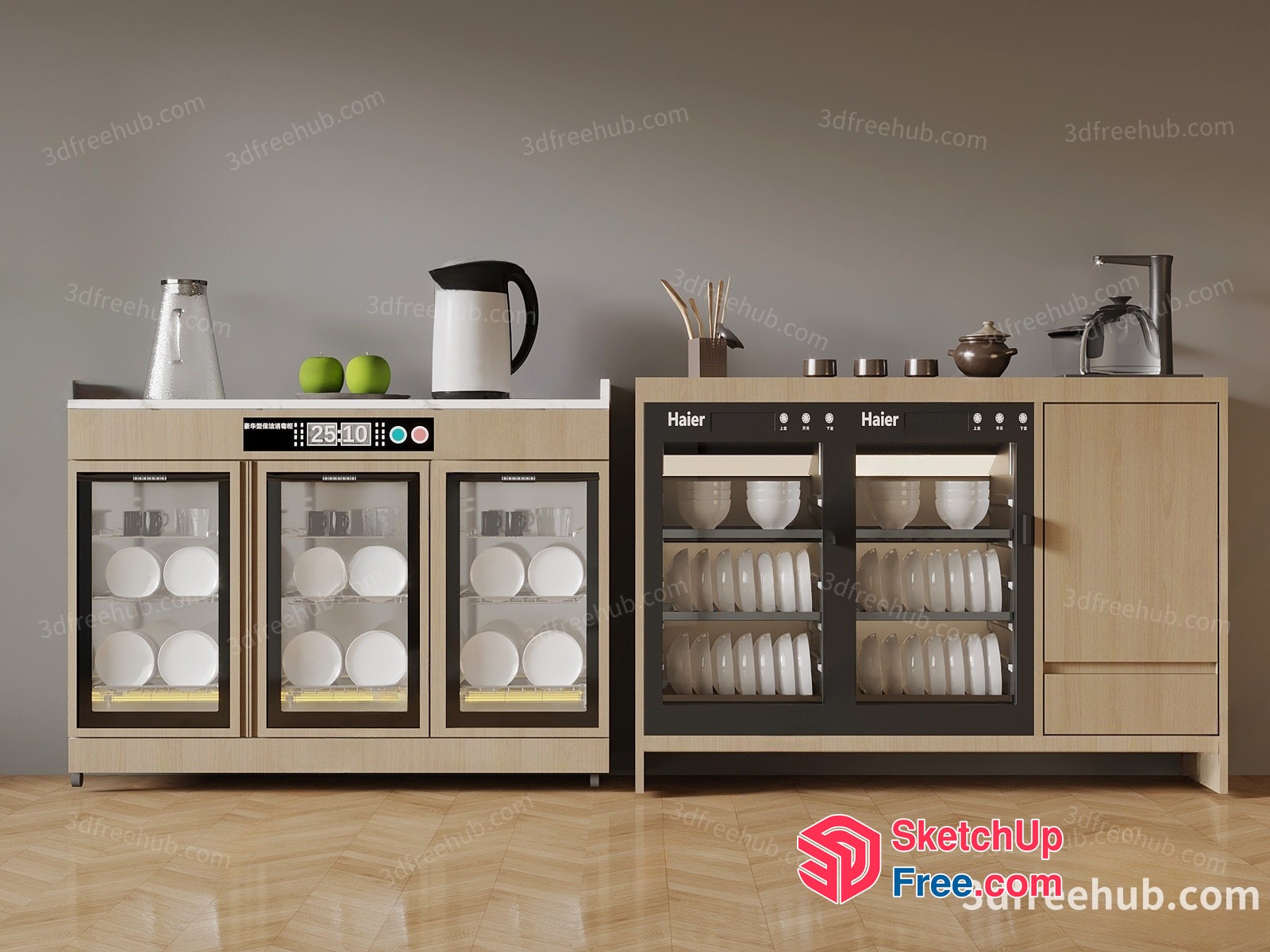 Modern Kitchen Appliances Showcase 3D SketchUp File