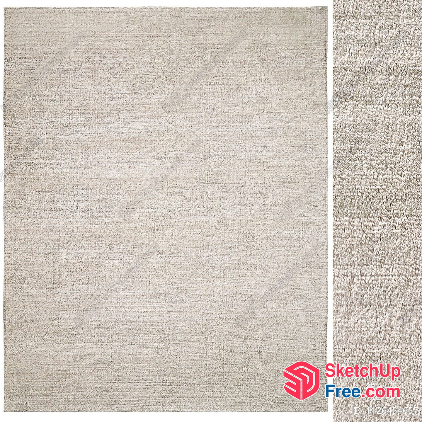 Beige Textured Carpeted Flooring 3D SketchUp File