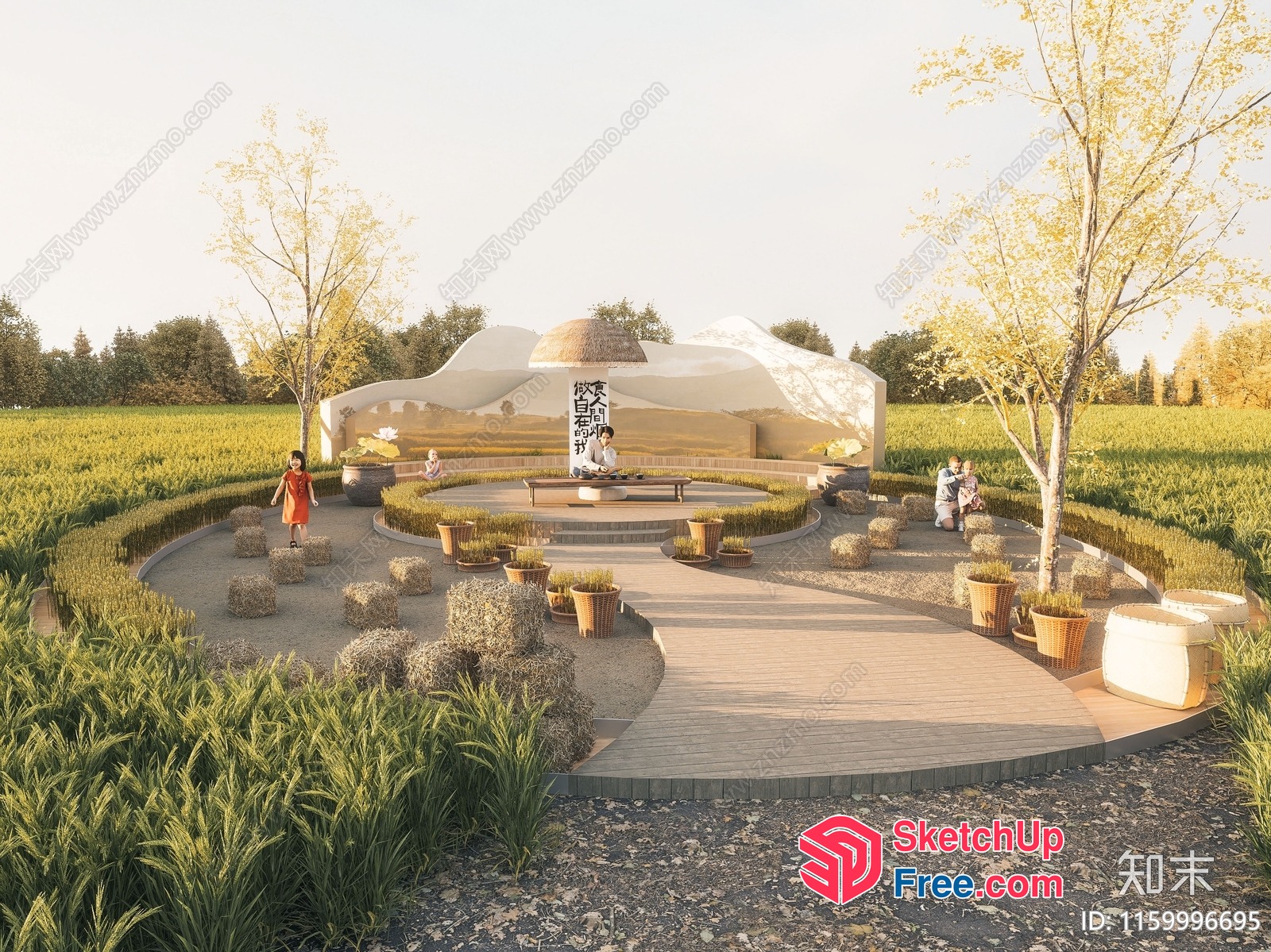 Serene Outdoor Oasis 3D SketchUp File
