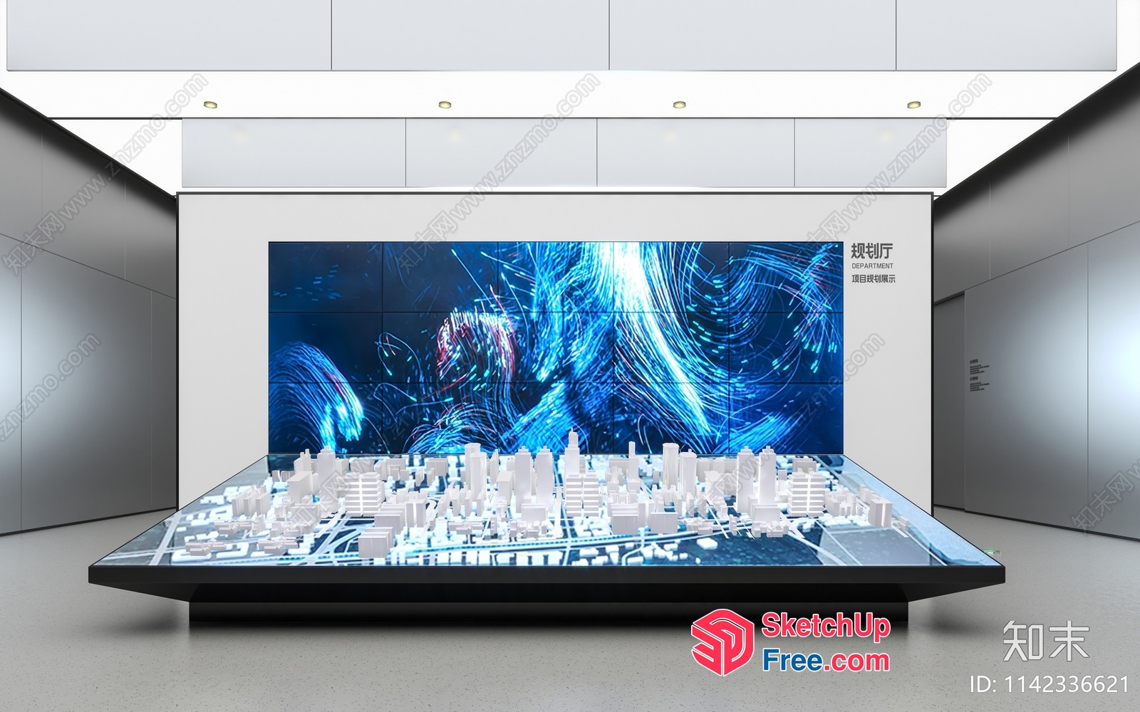 Futuristic Cityscape Model 3D SketchUp File