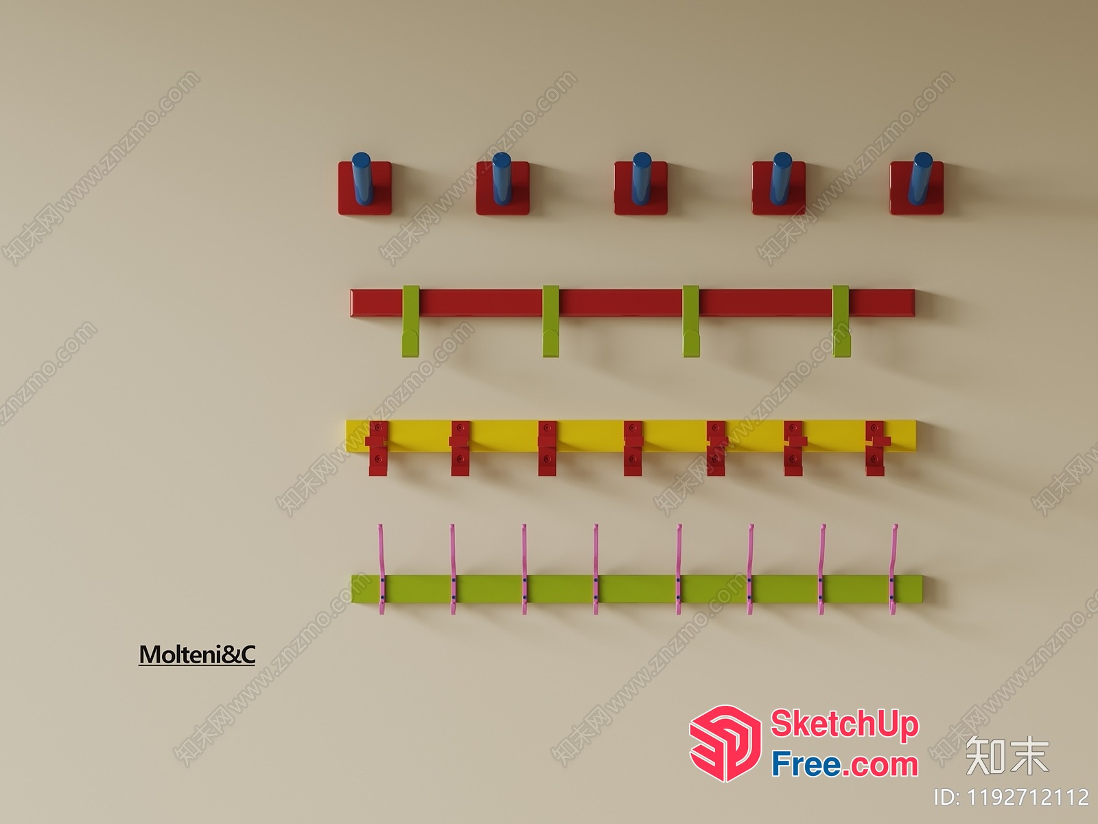 Decorative Hooks And Hangers 3D SketchUp File