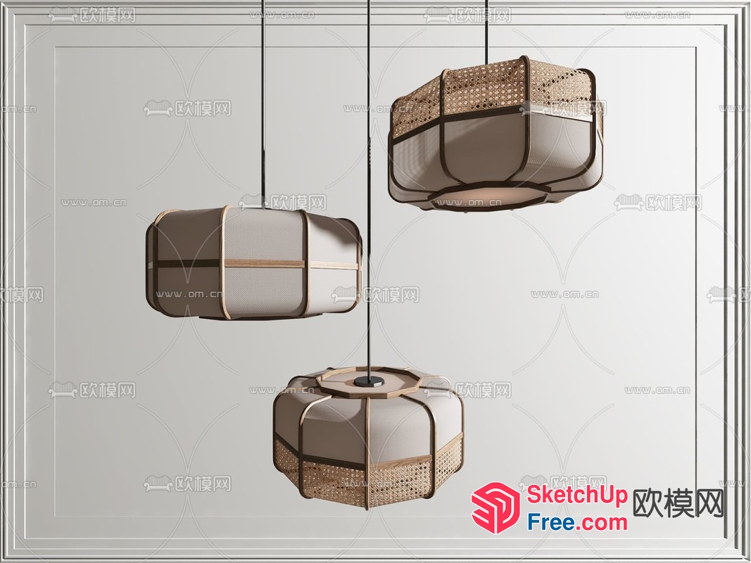 Elegant Hanging Lights For A Sophisticated Ambiance 3D SketchUp File