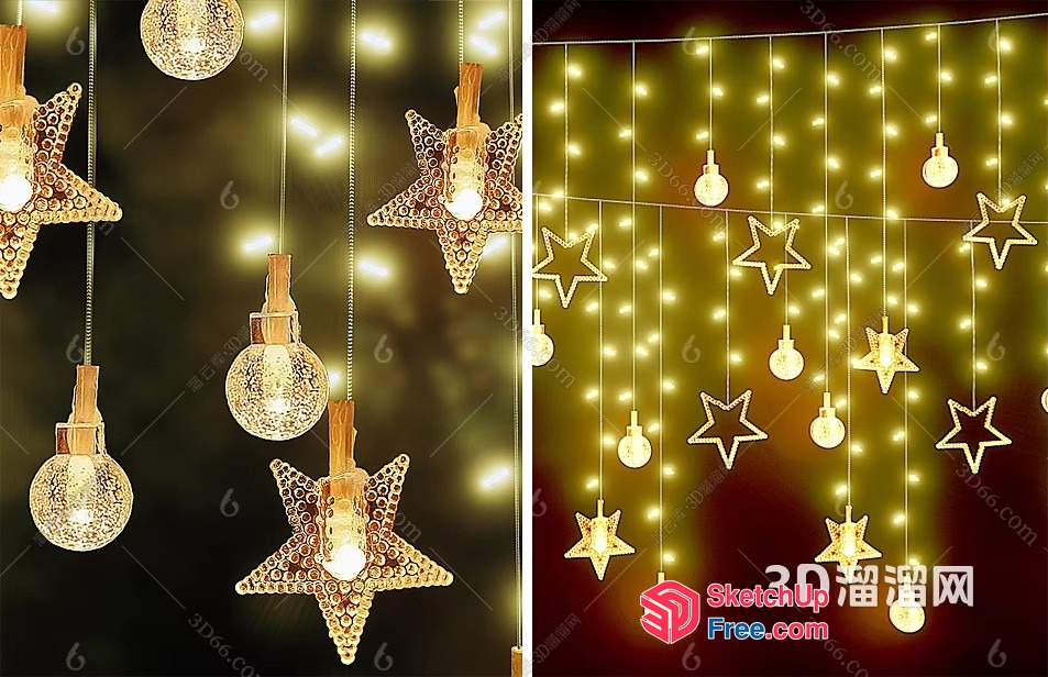 Starry Light Decorations 3D SketchUp File