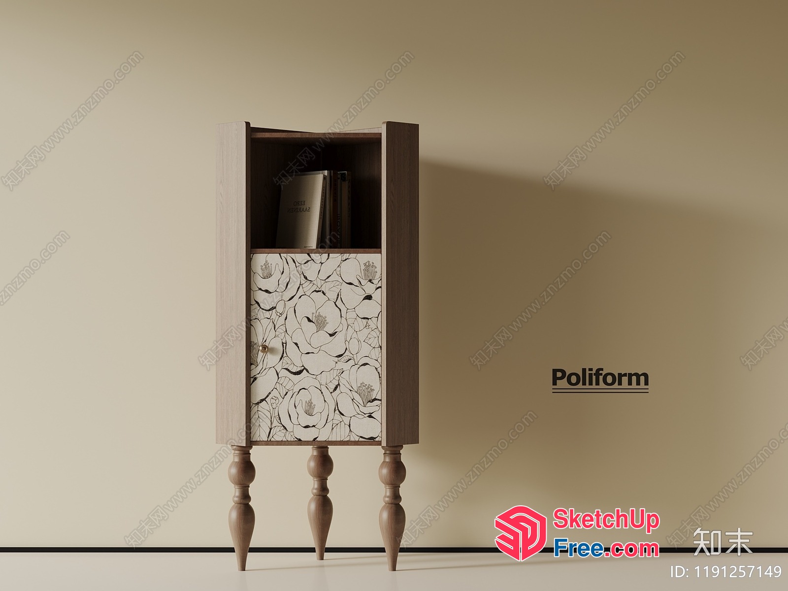 Poliform Decorative Cabinet 3D SketchUp File