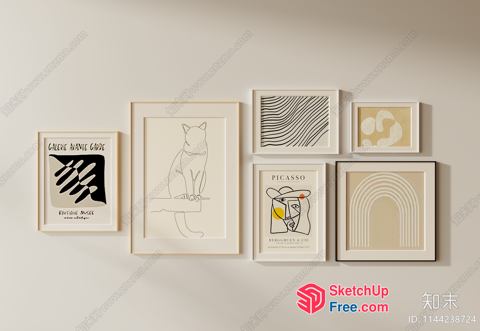 Minimalist Art Collection 3D SketchUp File