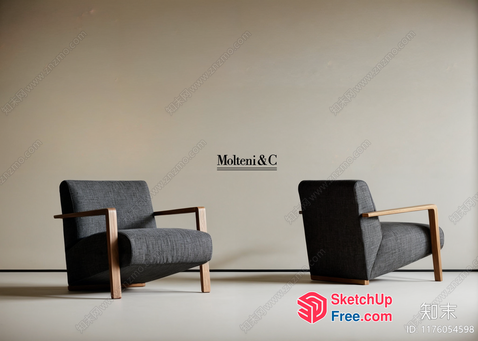 Modern Minimalist Armchair And Sofa Collection 3D SketchUp File