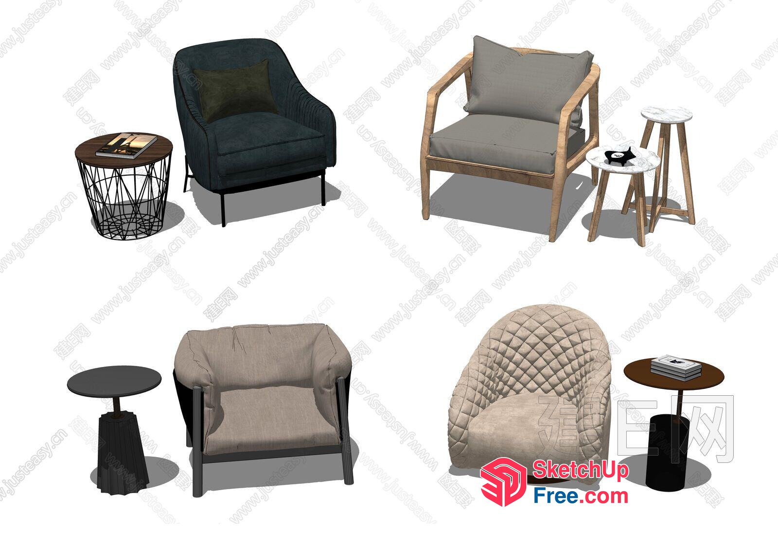 Stylish Modern Furniture Collection 3D SketchUp File
