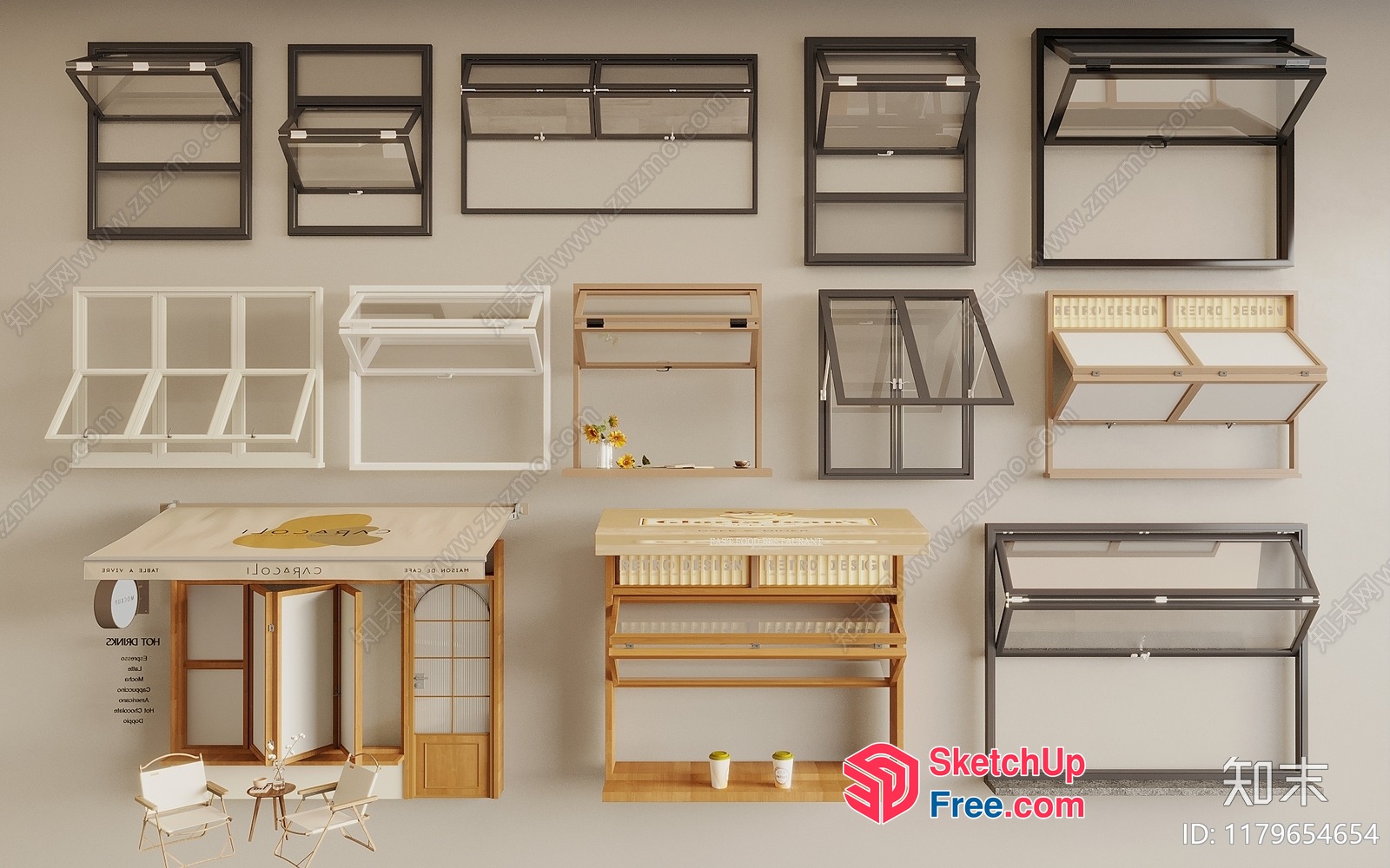 Display Cabinet Collection 3D SketchUp File