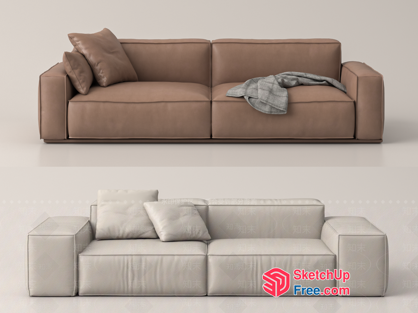 Modern Minimalist Sofa Design 3D SketchUp File