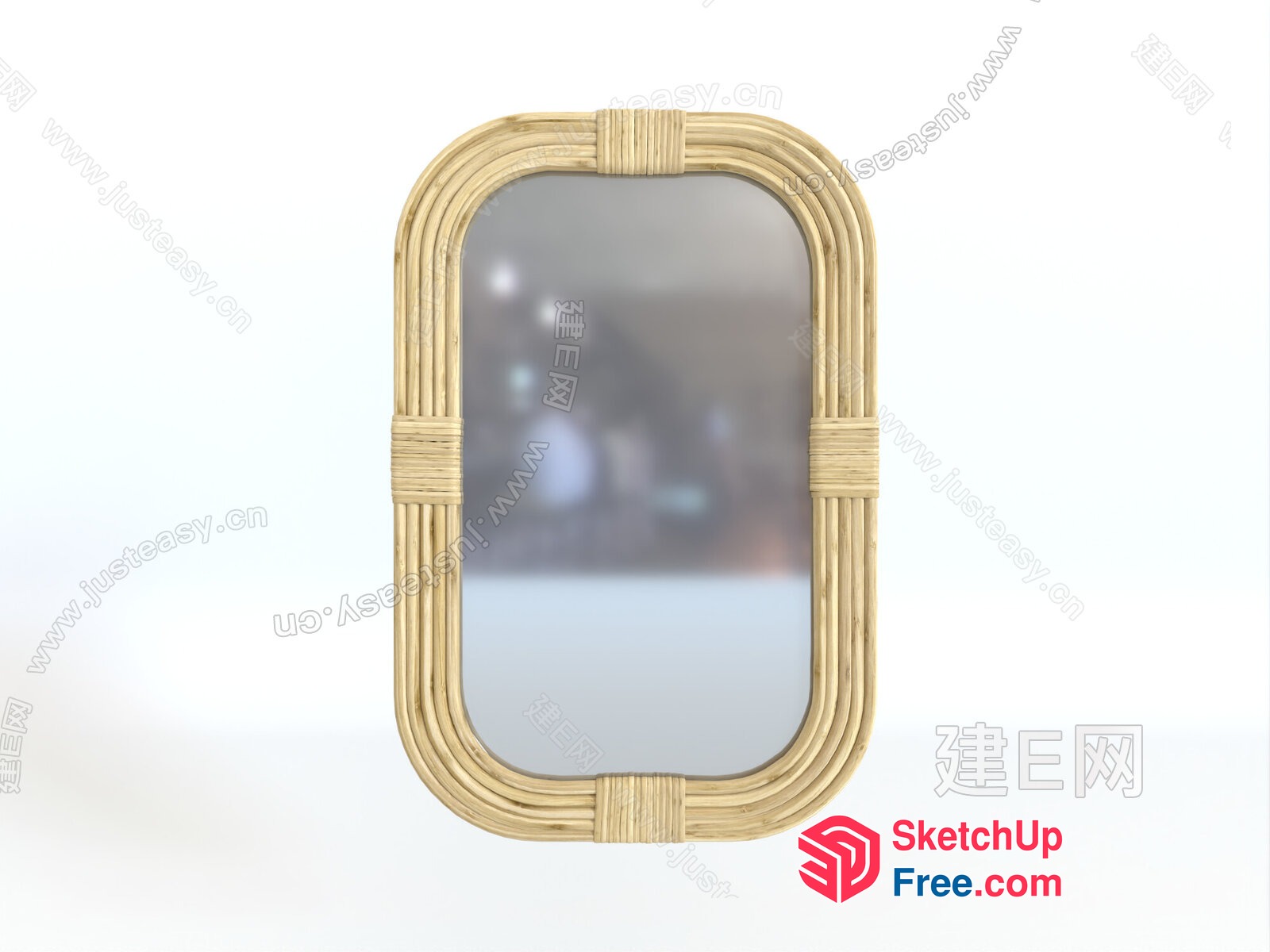 Rattan Mirror Frame 3D SketchUp File