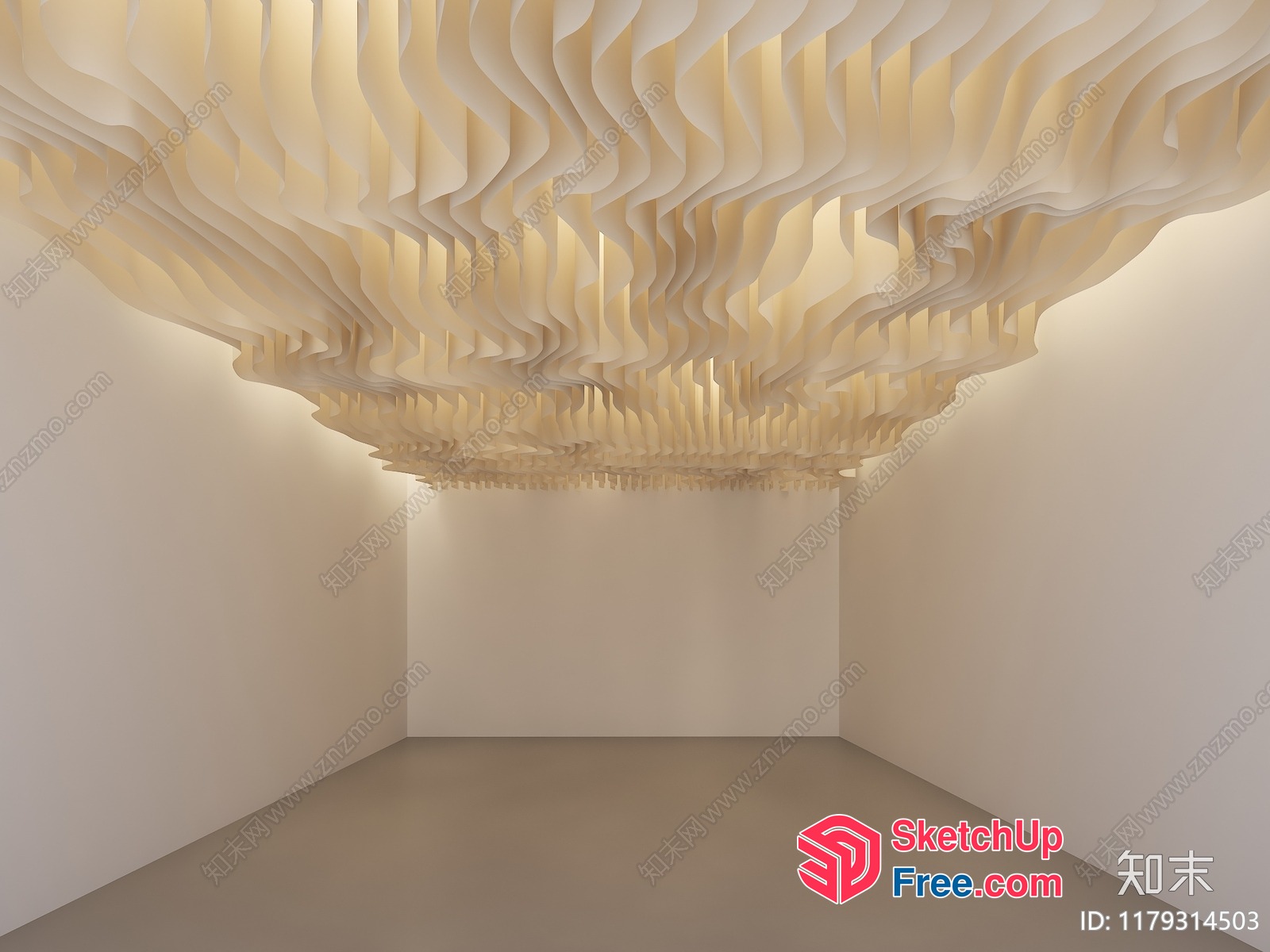 Ceiling Sculpture Installation 3D SketchUp File